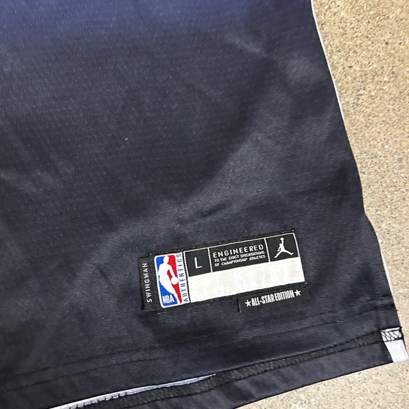 Jordan NBA All Star Swingman Basketball Jersey Mens L Blue Black Gradient Sports - Picture 3 of 9